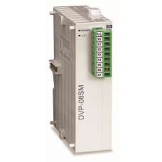 DVP08SM11N - Модуль дискретных входов 8DI для DVP-S**, 24V DC, Delta
