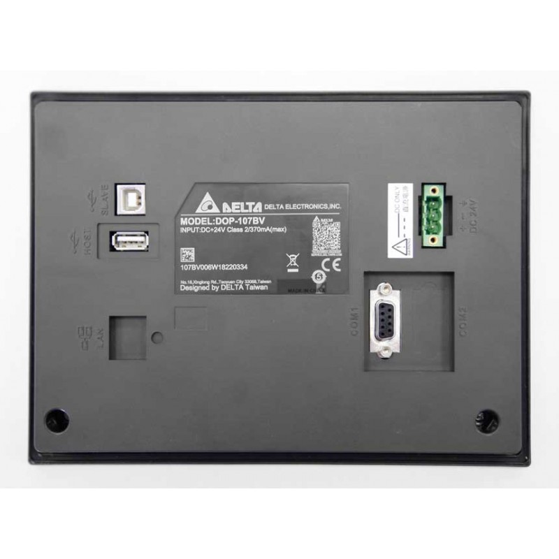DOP-107BV - Панель оператора графическая TFT дисплей 7" (800 x 480), ARM Cortex-A8 800 МГц, flash ROM 256 MB, RAM 256 MB, USB, 2 COM, RTC, Delta