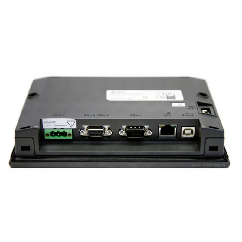 DOP-107WV - Панель оператора графическая TFT дисплей 7" (800 x 480), ARM Cortex-A8 800 МГц, flash ROM 256 MB, RAM 512 MB, USB, 3 COM, RTC, Ethernet, Delta