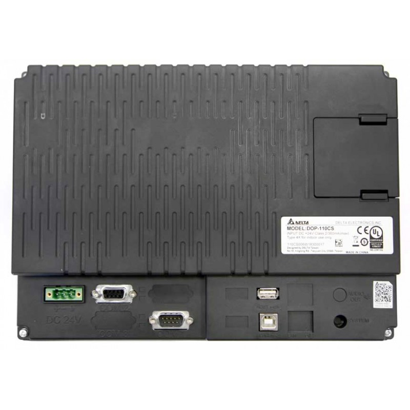 (DOP-110CS) Панель оператора графическая TFT дисплей 10.1 "(1024 x 600), ARM Cortex-A8 800 МГц, flash ROM 256 MB, RAM 512 MB, USB, 3 COM, RTC, Delta Electronics