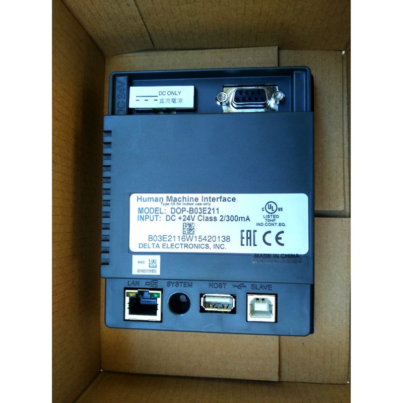 DOP-B03E211 - Панель оператора графическая 4,3" TFT (480x272) 128Мб, Ethernet, Delta