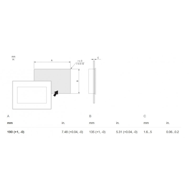 HMIET6401 - Панель оператора Harmony ET6, 7'', 1 COM1 (RS - 232C) 1 COM2 (RS - 422/485) 1 USB mini-B 1 USB A, RAM 256MB, Schneider Electric