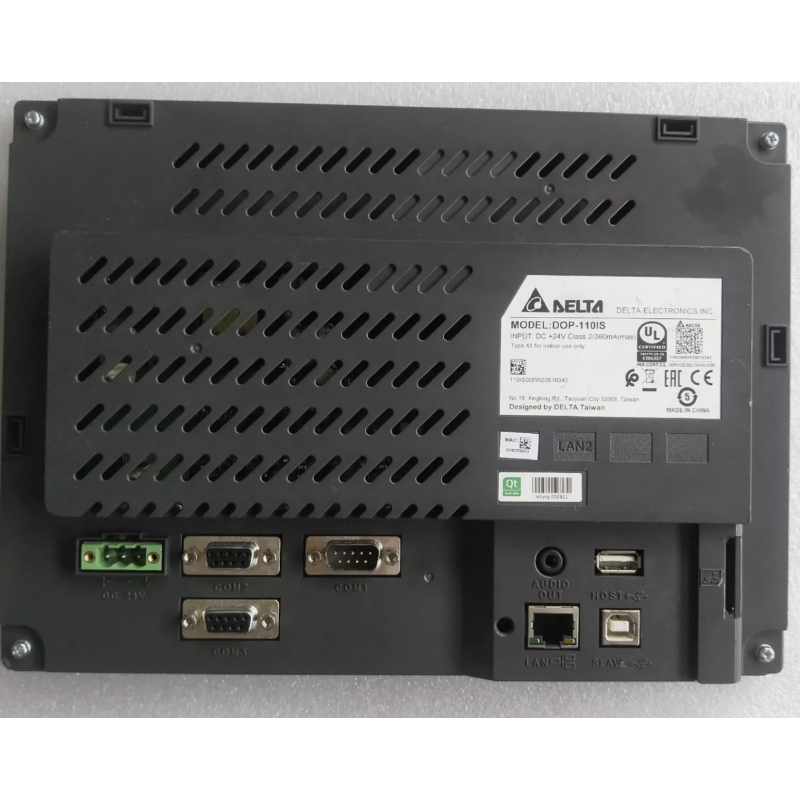 DOP-110IS - Панель оператора графическая TFT дисплей 10.1" (1024 x 600), ARM Cortex-A8 800 МГц, flash ROM 256Мб, RAM 256Мб, USB, 3 COM, RTC, SDx1, Ethernet, Delta