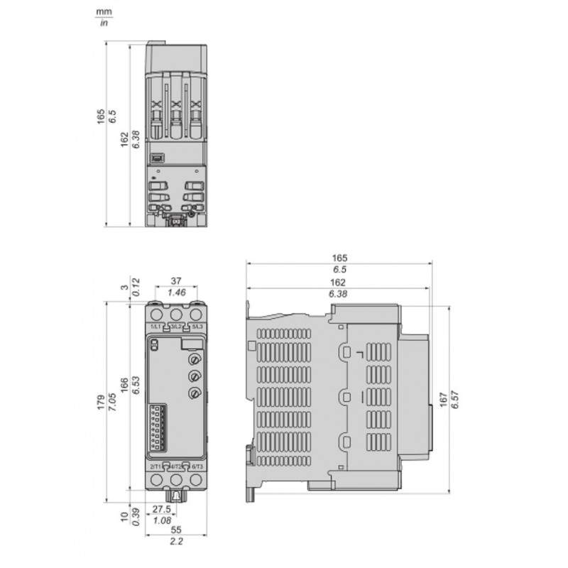 (ATS130N2D73LT) Устройство плавного пуска Schneider Electric серия Altistart 130, P=37 кВт, Uвх=3Фх380В, Us-24V DC