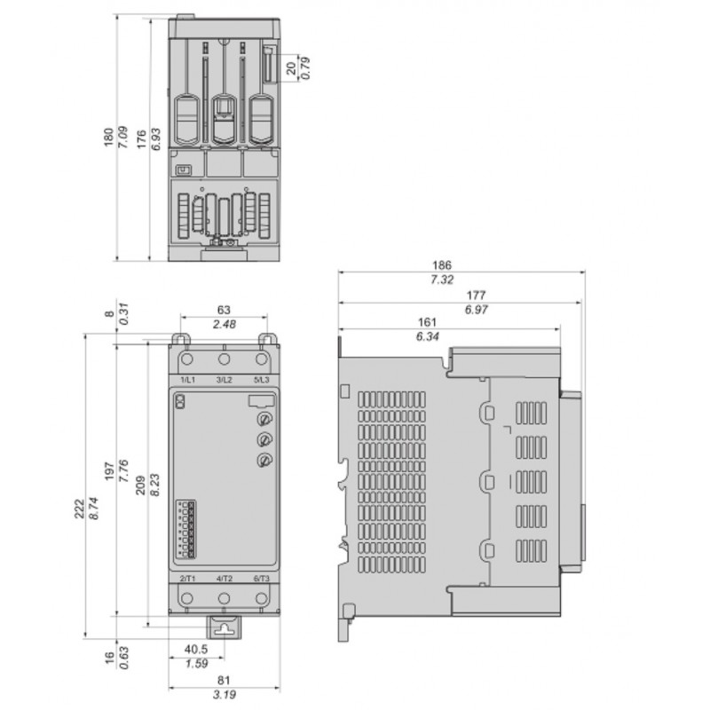 (ATS130N2D80LT) Устройство плавного пуска Schneider Electric серия Altistart 130, P=45 кВт, Uвх=3Фх380В, Us-24V DC