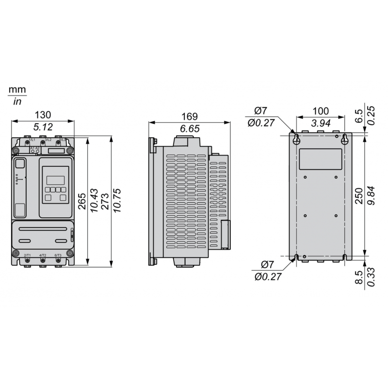 ATS430D32S6 - Устройство плавного пуска 15 кВт, 208-600 В, серия Altistart 430, Schneider Electric