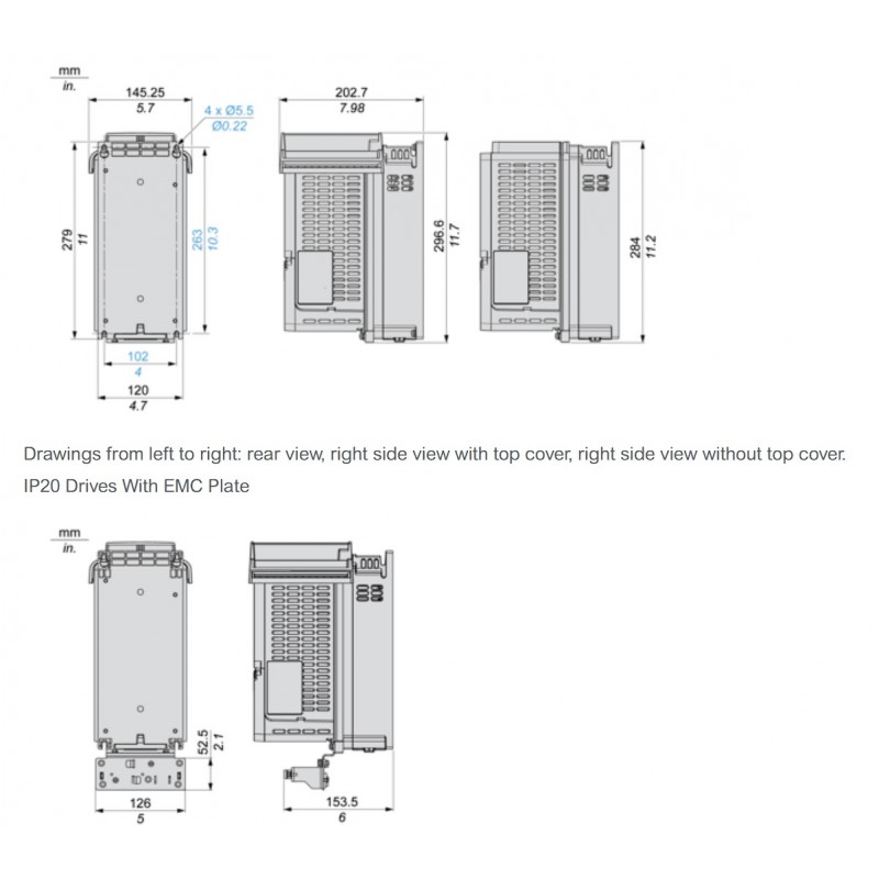 (ATV610U30N4) Преобразователь частоты Schneider Electric. Altivar Easy 610, P=3.0 кВт, Uвх=3Фх380В/Uвых=3Фх380В