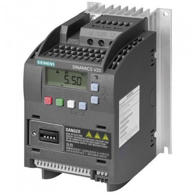 (6SL3210-5BB21-1UV1) Преобразователь частоты Siemens SINAMICS V20, P=1,1 кВт, Uвх=1Фх220В/Uвых=3Фх220В