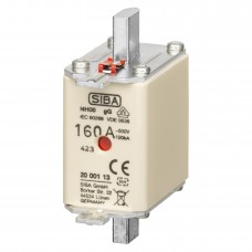 S20 001 13.160 - Предохранитель ножевой SIBA, 160 A, NH-00, gG, 500 В АС/220 В DC, Pronutec