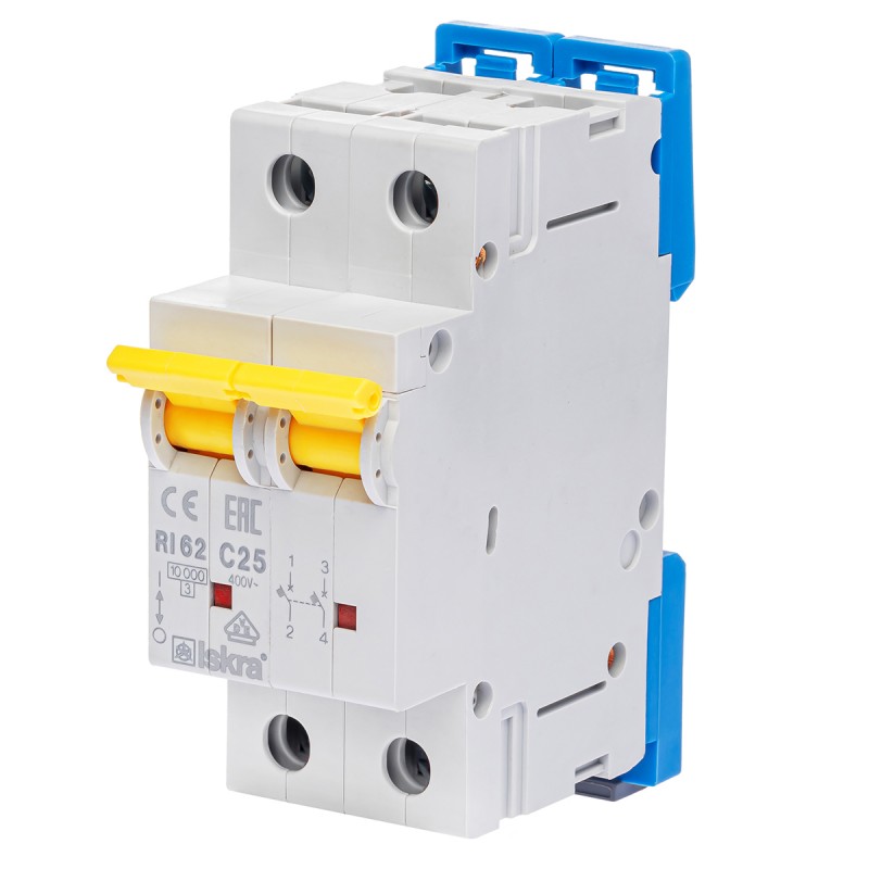 786100154000 - Автоматический выключатель RI62, 2P In=25 A, Кривая C, 10 кА, Iskra