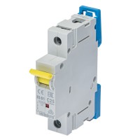 786100058000 - Автоматический выключатель RI61, 1P In=25 A, Кривая C, 10 кА, Iskra