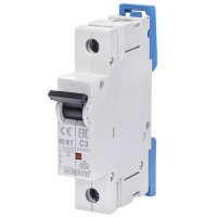 786100050000 - Автоматический выключатель RI61, 1P In=3 A, Кривая C, 10 кА, Iskra