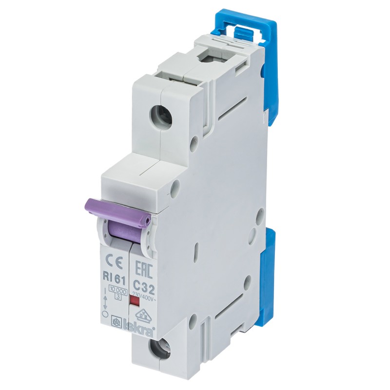 786100059000 - Автоматический выключатель RI61, 1P In=32 A, Кривая C, 10 кА, Iskra