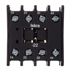 Дополнительный контакт ND4M-22 для K03-K08, 2NO+2NC, Iskra (038421973000)