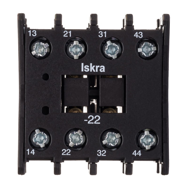 Дополнительный контакт ND4M-22 для K03-K08, 2NO+2NC, Iskra (038421973000)