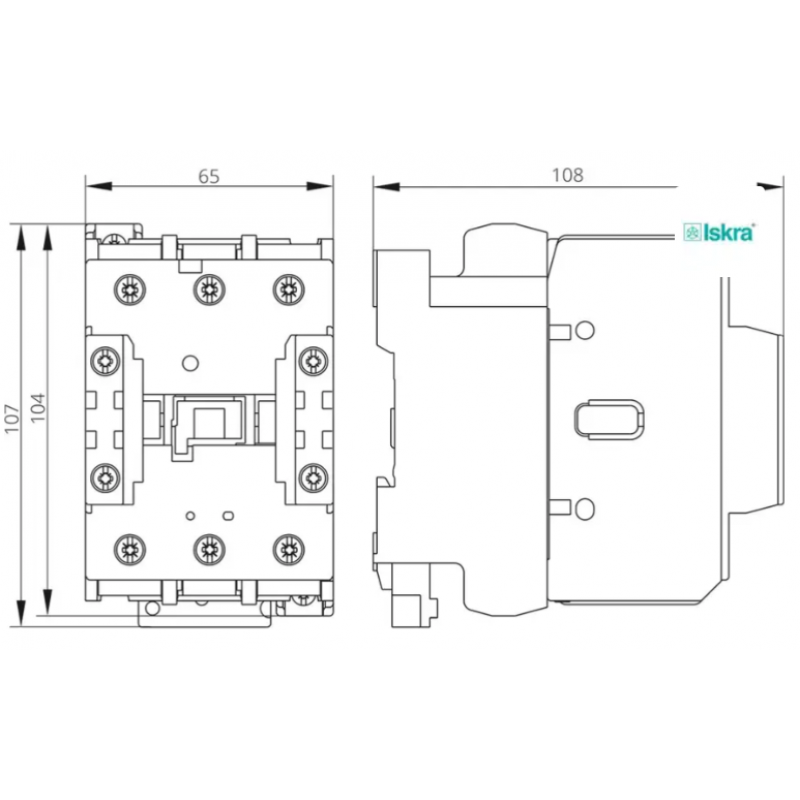 Контактор KNL43-11, In-43 A, 18.5 кВт, Uc-380…415 В AC, 1NO+1NC, Iskra (030050946000)