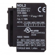 Дополнительный контакт NDL2-11, 1NO+1NC, для KNL9–18, Iskra (038422834000)