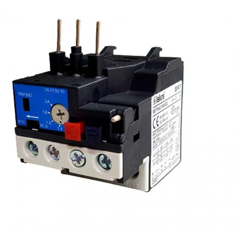 Тепловое реле BR7 для K07х-K08х, Ir-5.5–7.5 A, 1NO+1NC, Iskra (786050582000)