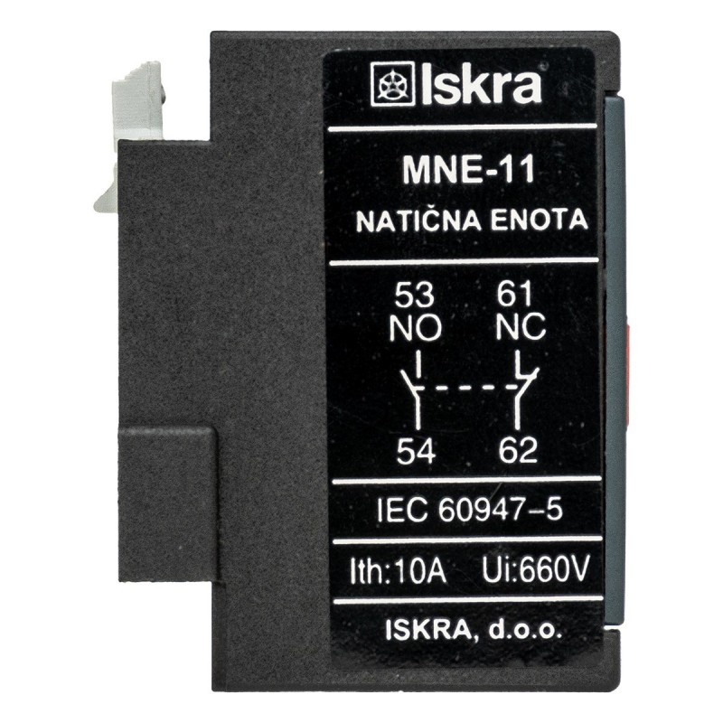 Дополнительный контакт MNE-11 для KNLM, 1NO+1NC, Iskra (786150001000)