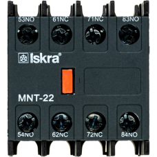 Дополнительный контакт MNT-22 для KNLM, 2NO+2NC, Iskra (786150002100)