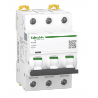 A9F85301 - Автоматический выключатель iC60H, 3P In=1 А, Кривая D, 10 кА, Schneider Electric
