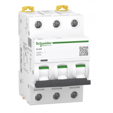 A9F85370 - Автоматический выключатель iC60H, 3P In=0.5 А, Кривая D, 10 кА, Schneider Electric