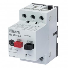 30107957000 - Автомат защиты двигателя MS25, Ir-0.25-0.4 A, Iskra