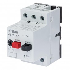 30107960000 - Автомат защиты двигателя MS25, Ir-1-1.6 A, Iskra