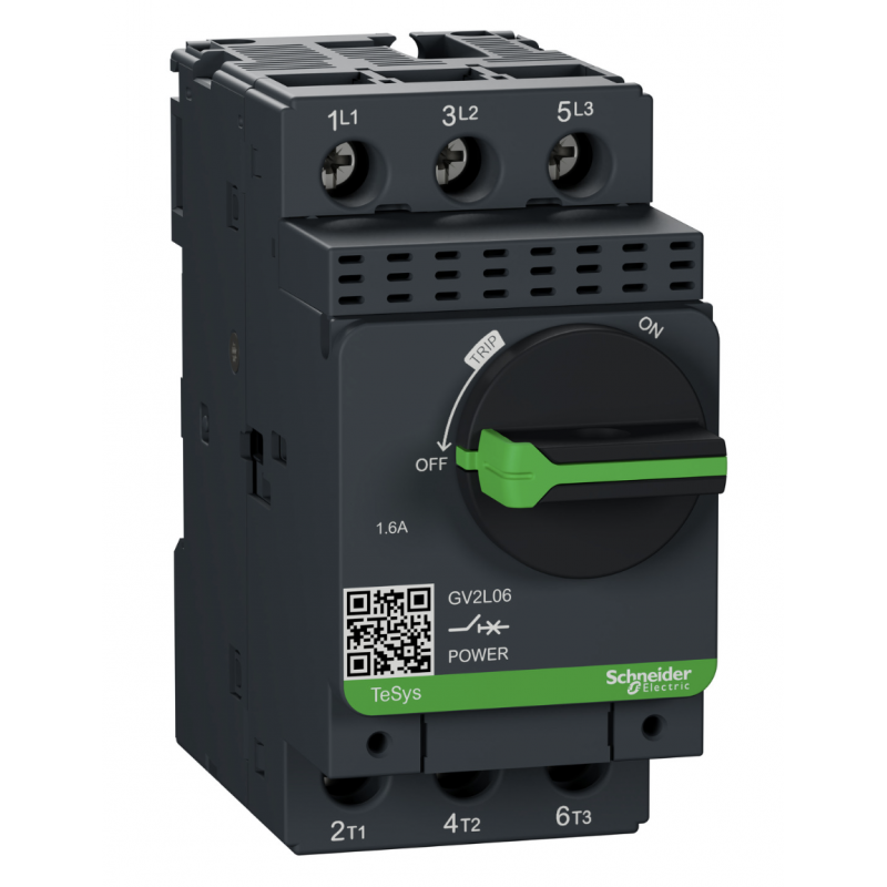 GV2L07 - Автомат защиты двигателя TeSys GV2, Ir-1.6 A, Schneider Electric