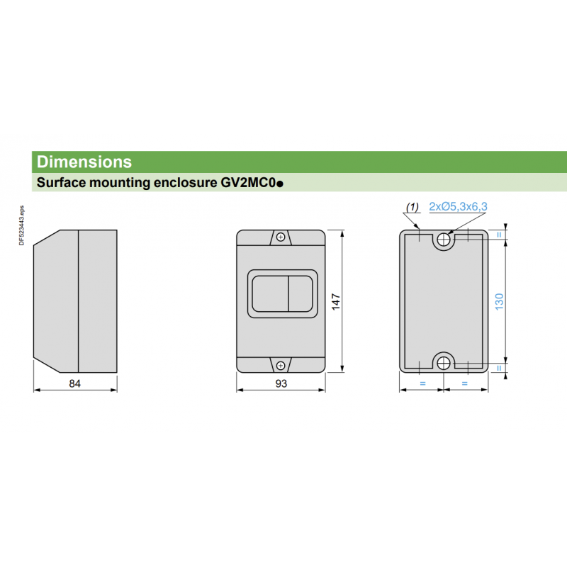 GV2MC01 – Защитный корпус IP41 для GV2ME/GZ1E, Schneider Electric