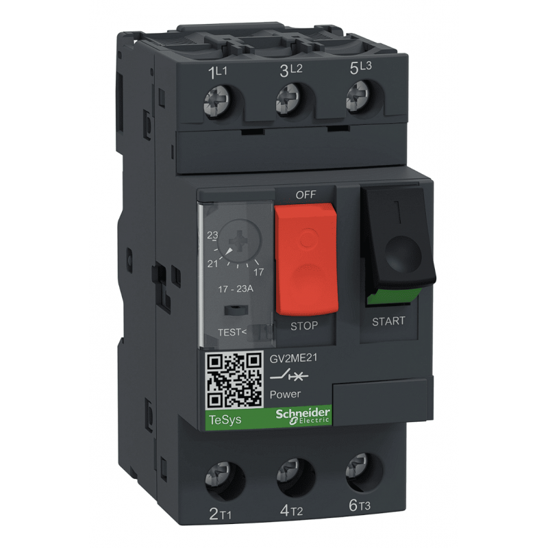 GV2ME21 - Автомат защиты двигателя Tesys, Ir-17-23 A, Schneider Electric