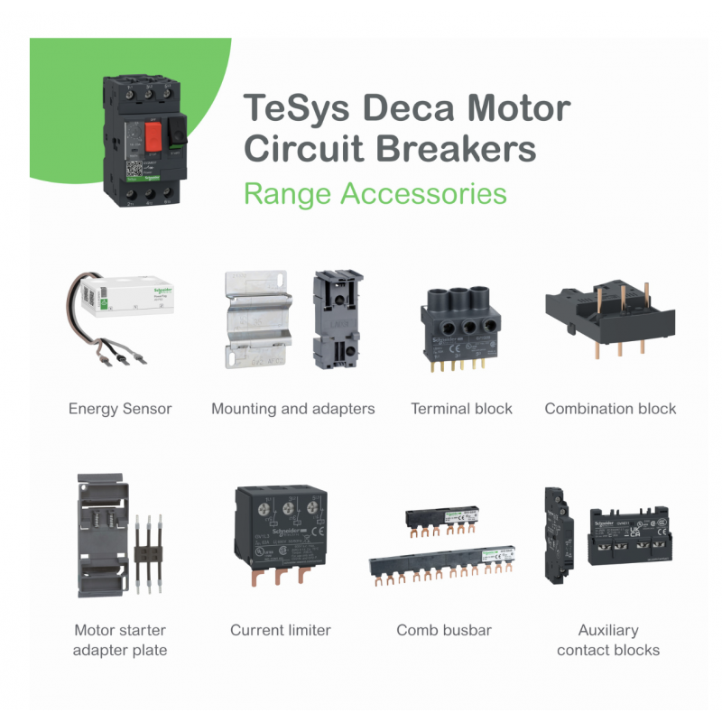 GV2ME21 - Автомат защиты двигателя Tesys, Ir-17-23 A, Schneider Electric