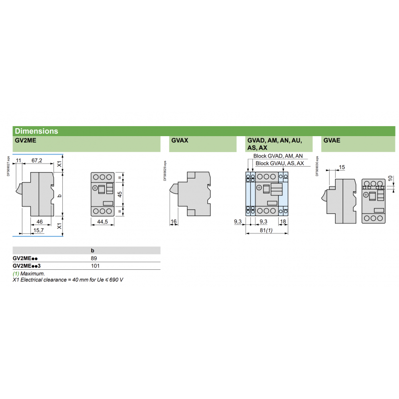 GV2ME21 - Автомат защиты двигателя Tesys, Ir-17-23 A, Schneider Electric