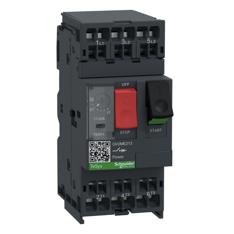 GV2ME213 - Автомат защиты двигателя TeSys, Ir-17-23 A, пруж., Schneider Electric