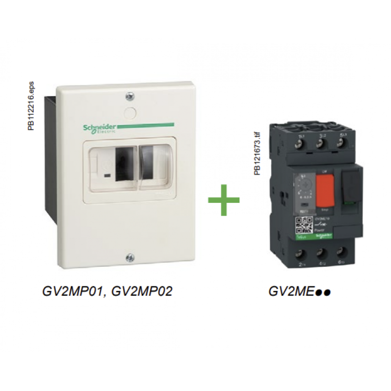GV2MP03 – Уменьшенный корпус для утопленного монтажа IP41 для GV2ME/GZ1E, Schneider Electric