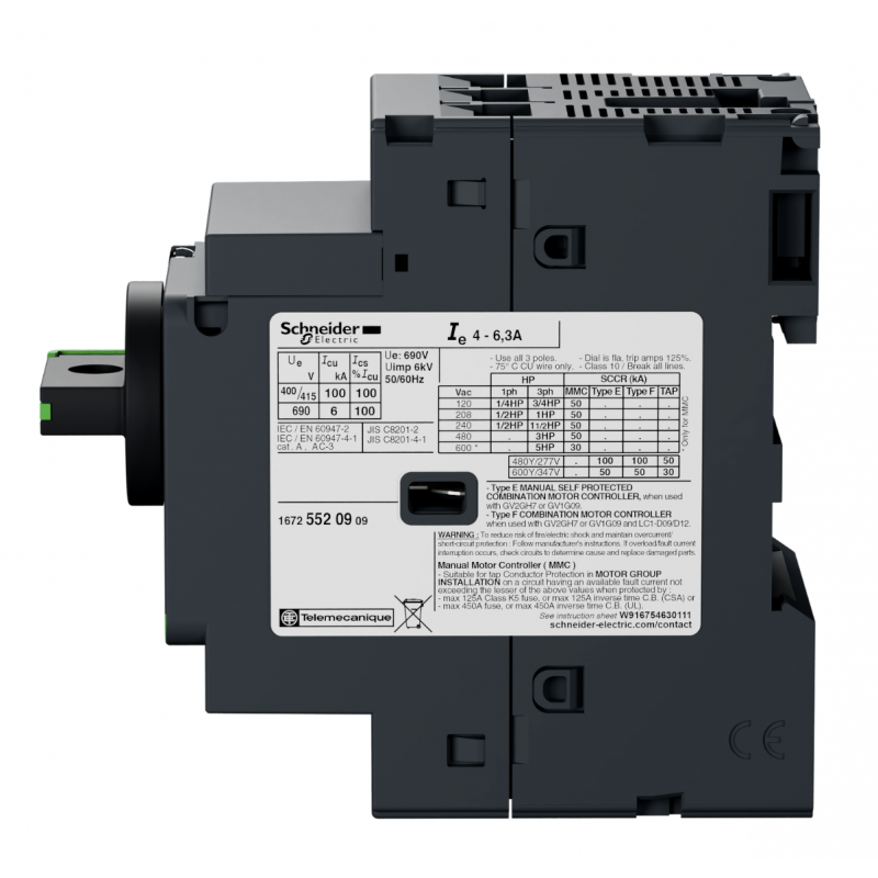 GV2L16 - Автомат защиты двигателя TeSys GV2, Ir-10 A, Schneider Electric