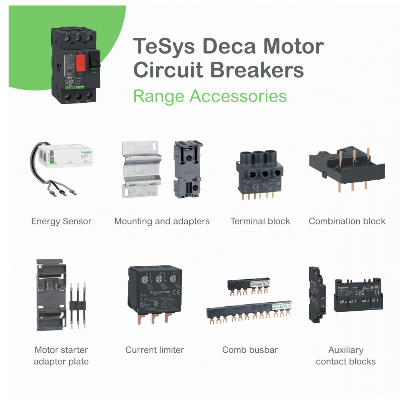 GV2ME213 - Автомат защиты двигателя TeSys, Ir-17-23 A, пруж., Schneider Electric