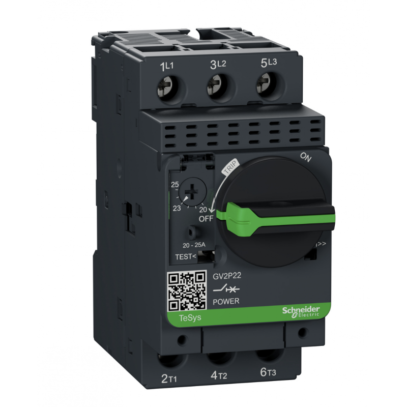 GV2P22 —  Автомат защиты двигателя TeSys, Ir-20-25 A, Schneider Electric