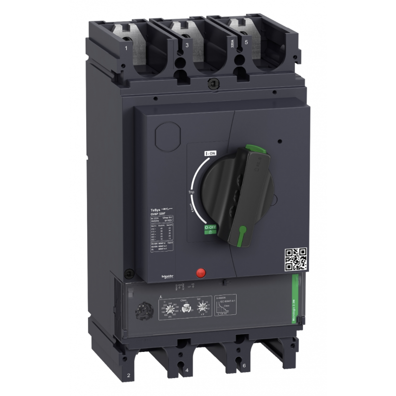 GV6P320F -  Автомат защиты двигателя TeSys GV6, Ir-160-320 A, 36кА, Schneider Electric