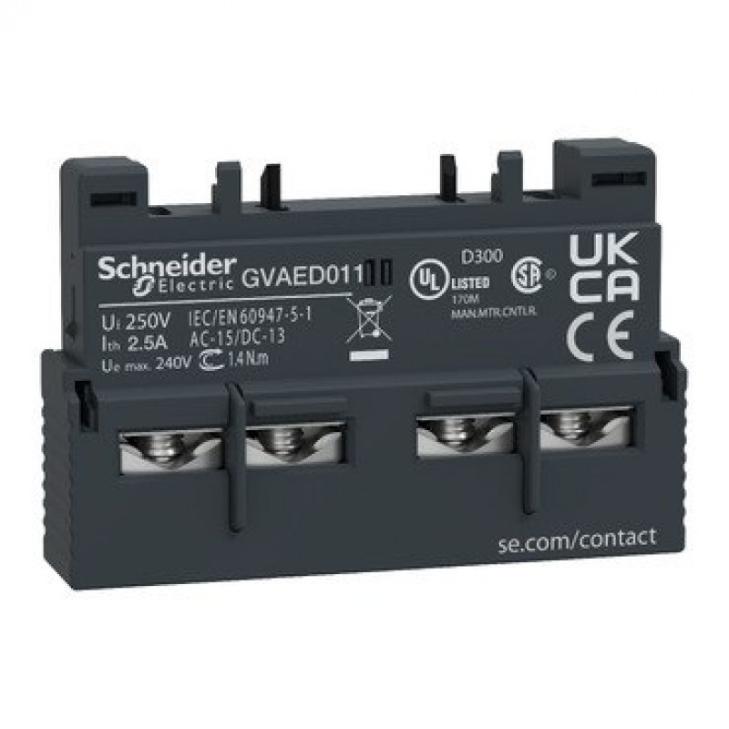 GVAED011 – Дополнительный контакт 1NC+1NO (авария/состояние) для TeSys, Schneider Electric