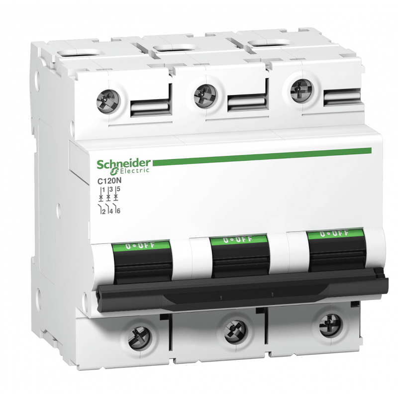A9N18350 - Автоматический выключатель iC120N, 3P In=100 A, Кривая B, 15 кА, Schneider Electric