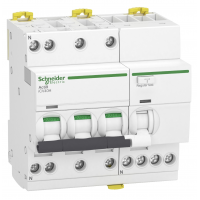 A9DC4716 - Дифференциальный автоматический выключатель iCV40H, 3+N, In-16 А, 30mA, Тип A, Кривая C, 10kA, Schneider Electric