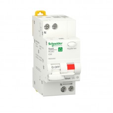 R9D55632 - Дифференциальный автоматический выключатель RESI9, 1+N, In-32 А, 30mA, Тип A, Кривая C, 6kA, Schneider Electric