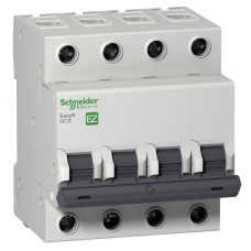 EZ9F34463 - Автоматический выключатель Easy9, 4P In=63 А, Кривая C, 4.5 кА, Schneider Electric