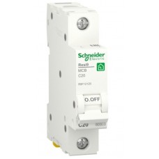 R9F12120 - Автоматический выключатель RESI9, 1P In=20 A, Кривая C, 6 кА, Schneider Electric