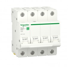 R9F12425 - Автоматический выключатель RESI9, 4P In=25 A, Кривая C, 6 кА, Schneider Electric