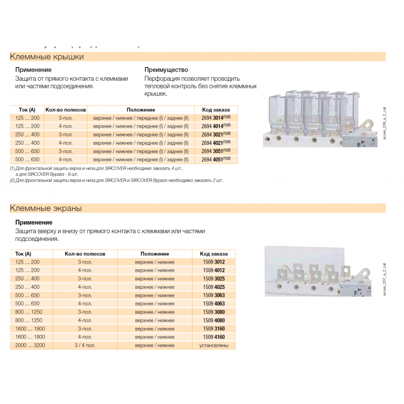 Крышка клеммная, 3P 200–400 A, для SIRCO/SIRCOVER/ATyS, Socomec (26943021)