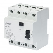 030105265000 - Дифференциальный выключатель нагрузки (УЗО) AFI4, 4P In-40А, 30mA, Тип A, 6kA, ISKRA