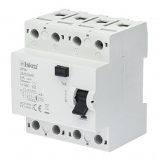 030105067000 - Дифференциальный выключатель нагрузки (УЗО) AFI4, 4P In-25А, 30mA, Тип AC, 6kA, ISKRA