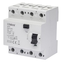 030105074000 - Дифференциальный выключатель нагрузки (УЗО) AFI4, 4P In-63А, 300mA, Тип AC, 6kA, ISKRA